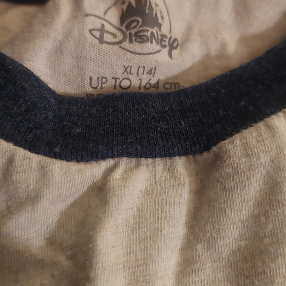 Disney Mickey Mouse Kids Raglan Shirt - Navy and White - Picture 2 of 3